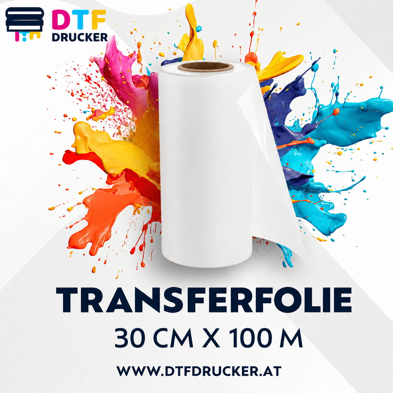 30X100 at DTF Transferfolie auf Rolle 30 cm × 100 m – Bild 1