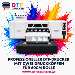 DTF-Drucker für 60-cm-Rollen mit zwei Druckköpfen