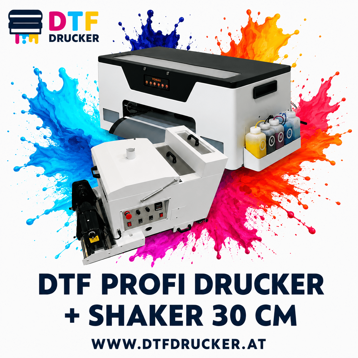 dtfprofi30cm+shaker at DTF-Profi-Drucker mit Schüttler und Trockner – Bild 1