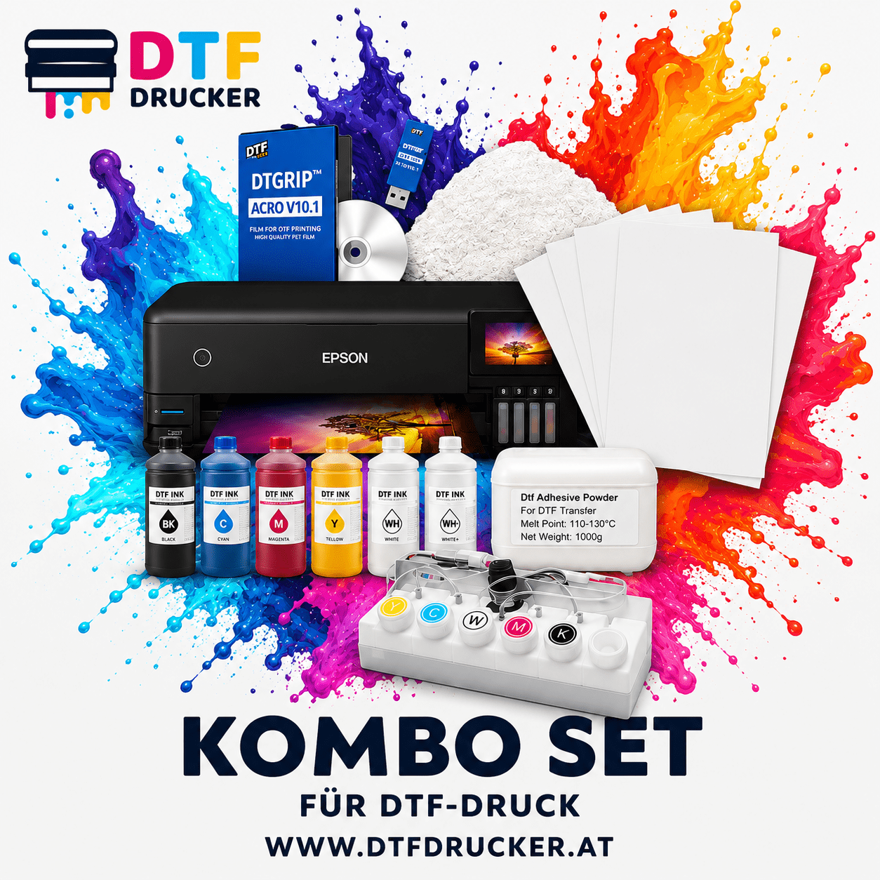 komboset at DTF KOMPLETTSET – Epson L8180 – Bild 1