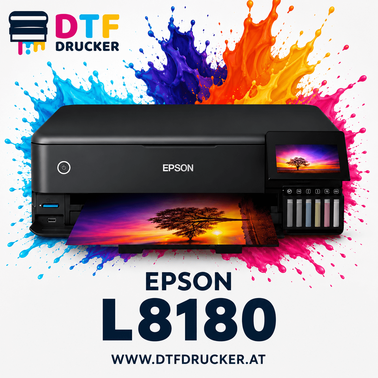 l8180 at TOP PRODUKT – DTF-Drucker EPSON L8180, Farbdruck bis A3+ – Bild 1