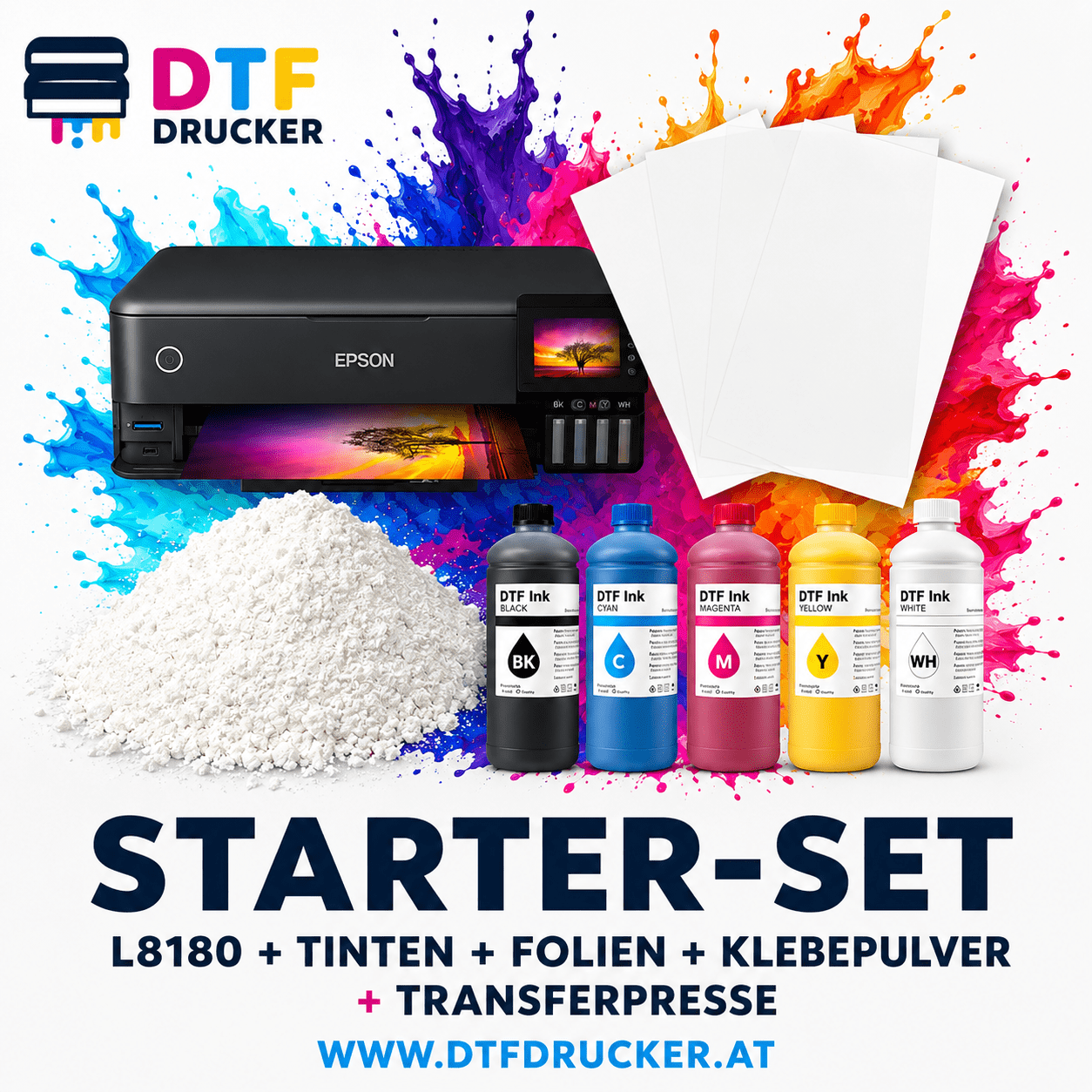 set2 at DTF-Starterset inklusive Verbrauchsmaterial – Bild 1