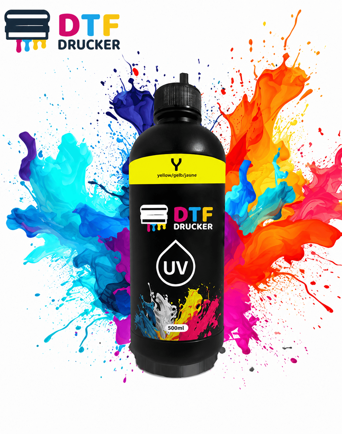žLTá de UV-DTF-Tinte – Gelb (Yellow) – Bild 1